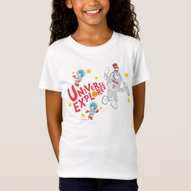 Camiseta Dr. Seuss | Gato no Explorador do Universo do Chap (Frente)
