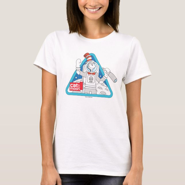 Camiseta Dr. Seuss | Gato no Gráfico do Espaço Exterior da  (Frente)