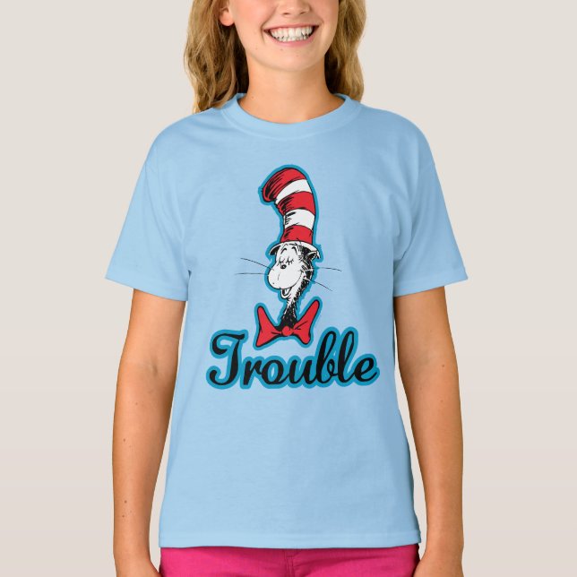 Camiseta Dr. Seuss | Gato no Hat Trouble (Frente)