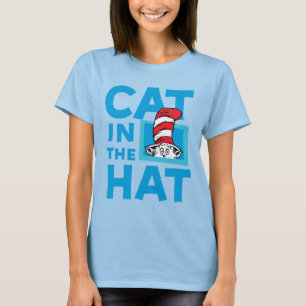 Camiseta Dr. Seuss Gato no logotipo chapéu