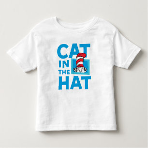 Camiseta Dr. Seuss Gato no logotipo chapéu