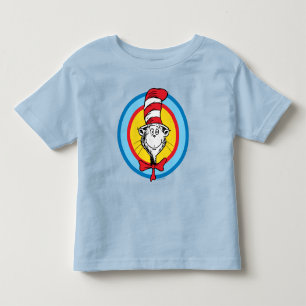Camiseta Dr. Seuss Gráfico da Cabeça do Gato no Chapéu