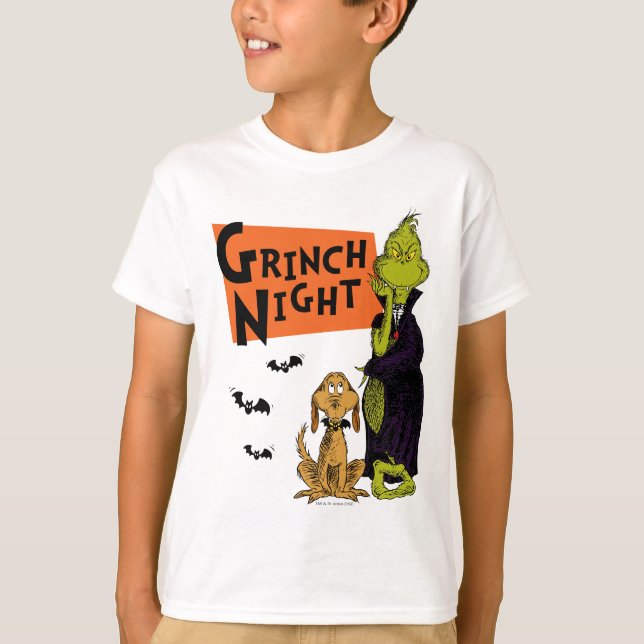 Camiseta Dr. Seuss | Gráfico noturno Hallowen Grpolegadas (Frente)