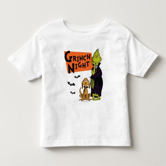 Camiseta Dr. Seuss | Gráfico noturno Hallowen Grpolegadas (Frente)