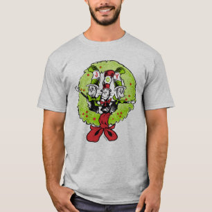Camiseta Dr Seuss Grinch Alegria de Natal em Quem-ville