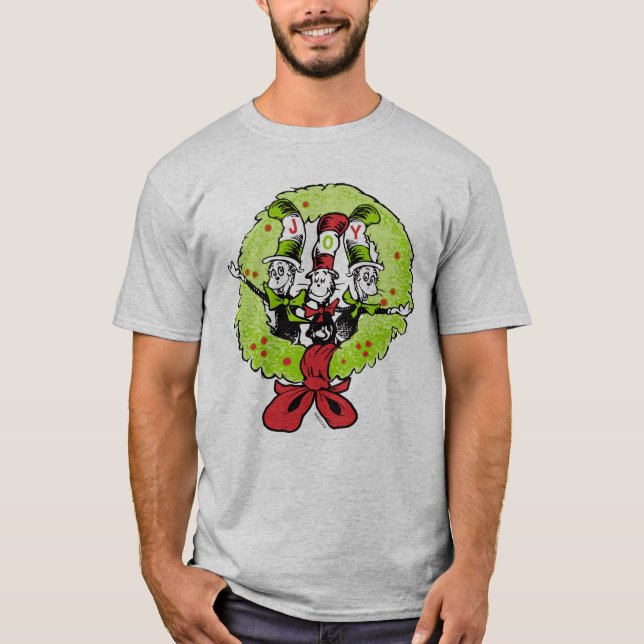 Camiseta Dr Seuss | Grinch | Alegria de Natal em Quem-ville (Frente)