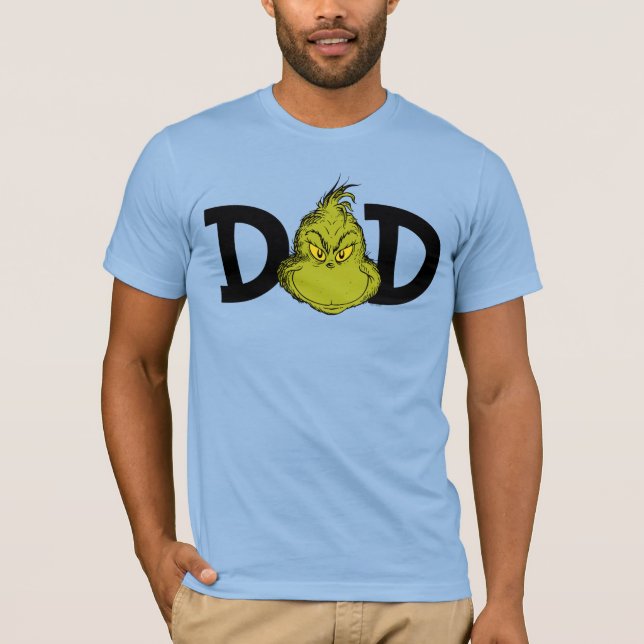 Camiseta Dr. Seuss | Grinch Inverno Aniversário Pai (Frente)