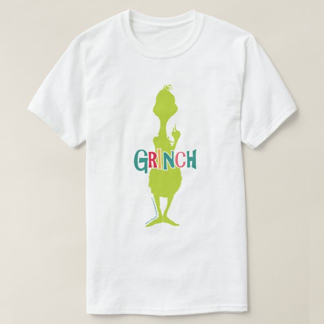 Camiseta Dr. Seuss | Grinch - Silhueta Verde (Frente do Design)