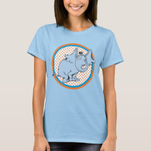 Camiseta Dr. Seuss Horton Ouve Um Quem Pontos Polka Laranja