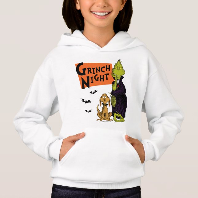 Camiseta Dr. Seuss | Noite do Grinch no Halloween Gráfico (Frente)