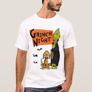 Camiseta Dr. Seuss   Noite do Grinch no Halloween Gráfico