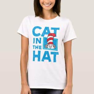 Camiseta Dr. Seuss O gato do logotipo chapéu - Vintage