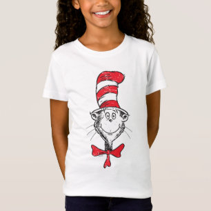Camiseta Dr. Seuss O Gato na Cabeça de Chapéu - Vintage
