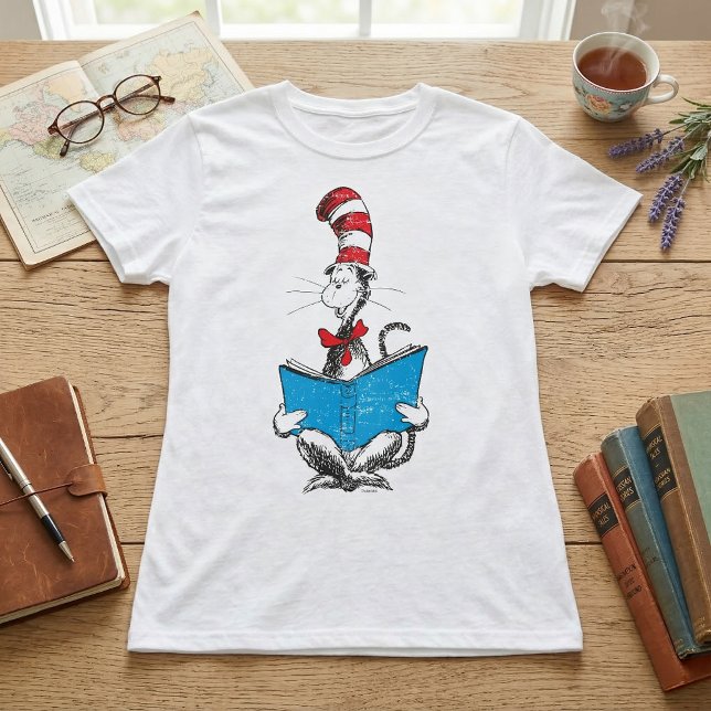 Camiseta Dr. Seuss| O gato no chapéu - Lendo (Criador carregado)