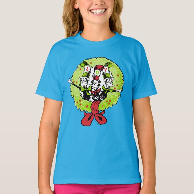 Camiseta Dr Seuss | O Grinch | Alegria de Natal em Quem-vil (Frente)