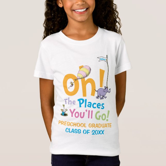 Camiseta Dr. Seuss | Oh, Os Lugares Que Você Vai! Classe de (Frente)