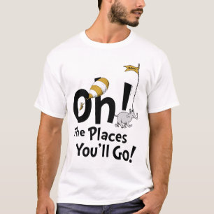 Camiseta Dr. Seuss   Oh, Os Lugares Que Você Vai! Retro