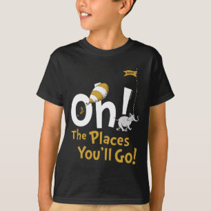 Camiseta Dr. Seuss   Oh, Os Lugares Que Você Vai! Retro