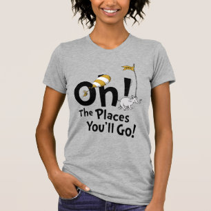 Camiseta Dr. Seuss   Oh, Os Lugares Que Você Vai! Retro