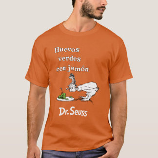 Camiseta Dr. Seuss Ovos Verdes e Presunto em Espanhol