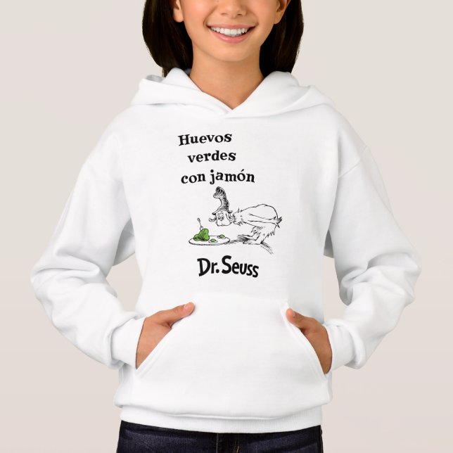 Camiseta Dr. Seuss Ovos Verdes e Presunto em Espanhol (Frente)