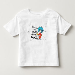 Camiseta Dr. Seuss Pensar e pensar. Pense e Maravilha.
