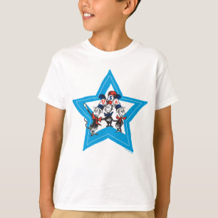 Camiseta Dr. Seuss Pequenos Gatos EUA Chapéus Gráficos