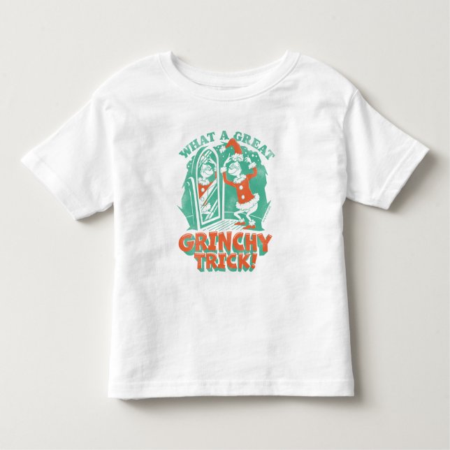Camiseta Dr. Seuss | Que truque Excelente de Grinchy! (Frente)
