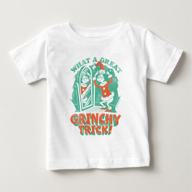 Camiseta Dr. Seuss | Que truque Excelente de Grinchy! (Frente)