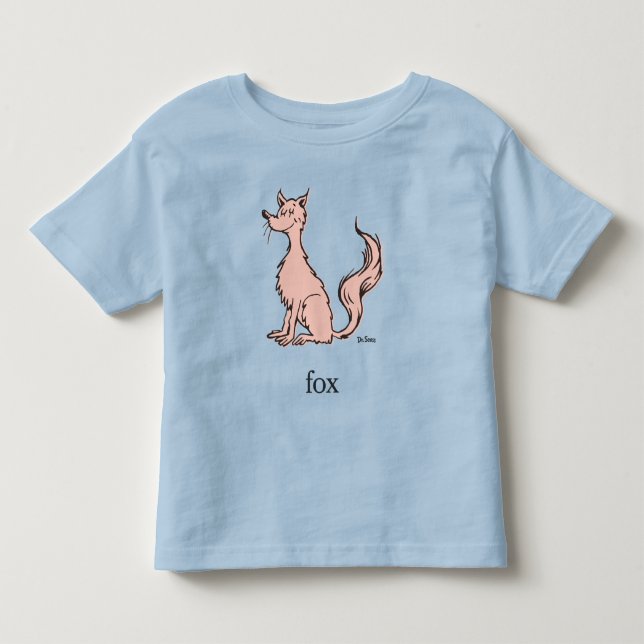 Camiseta Dr. Seuss | Raposa Rosa (Frente)