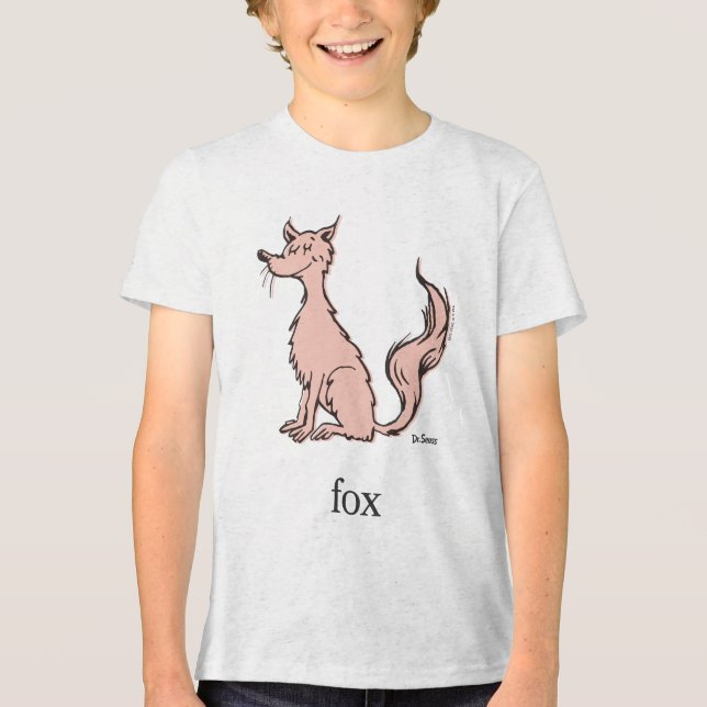 Camiseta Dr. Seuss | Raposa Rosa (Frente)