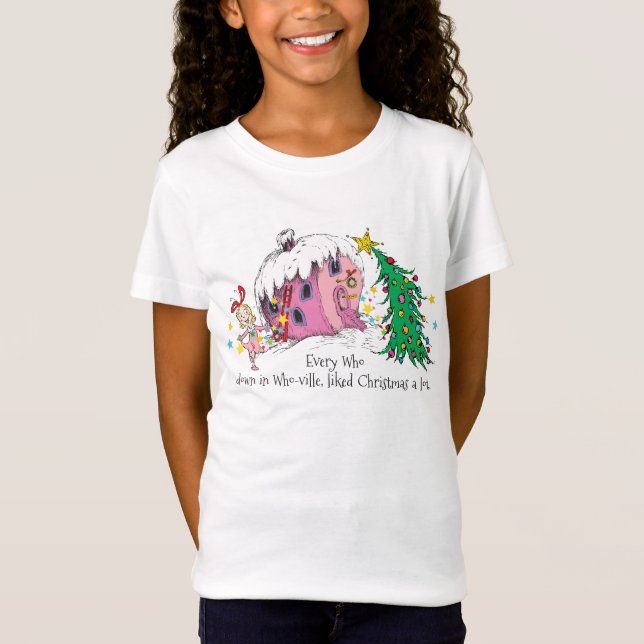 Camiseta Dr. Seuss | Todos os que gostavam de Christma em W (Frente)