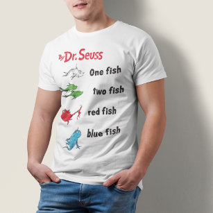 Camiseta Dr. Seuss   Um Peixe Dois - Vintage