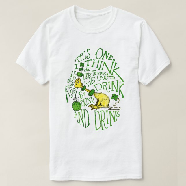 Camiseta Dr. Seuss | Yink - Dia de São Patrício (Frente do Design)