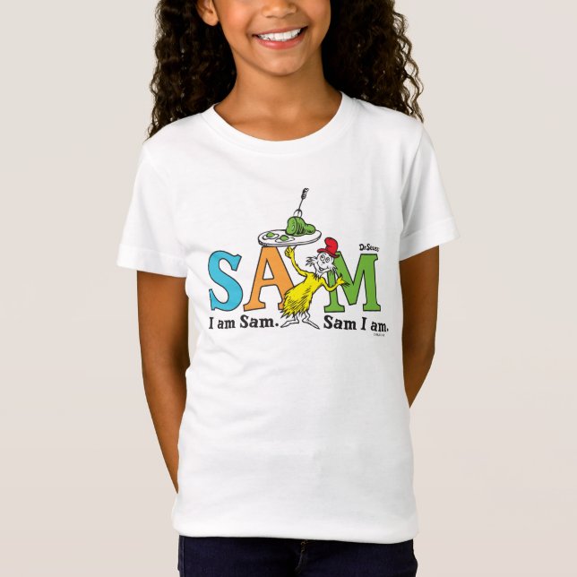 Camiseta Dr. SeussEu Sou O Sam. Sam, Estou. (Frente)