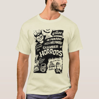 Camiseta Dr. Tiritar Câmara do poster da mostra do susto