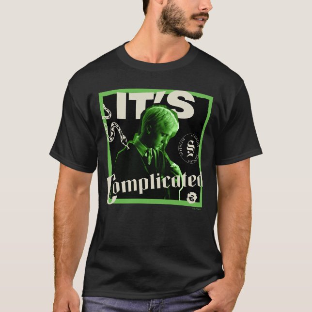 Camiseta Draco Malfoy - "É Complicado" (Frente)