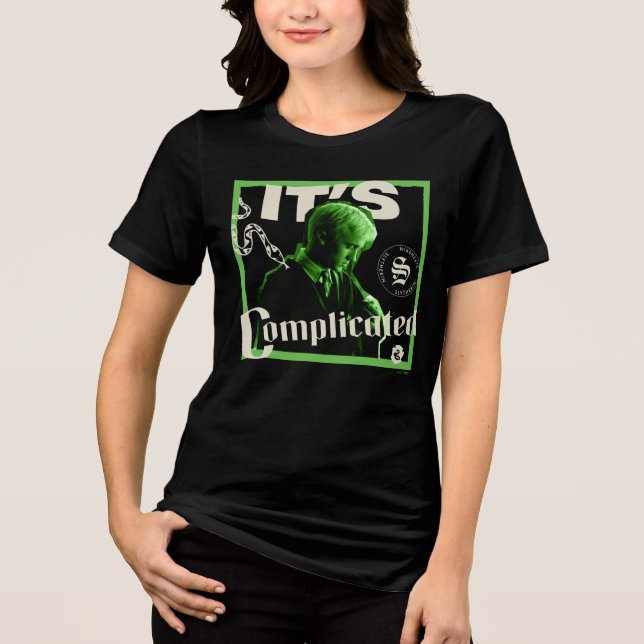 Camiseta Draco Malfoy - "É Complicado" (Frente)