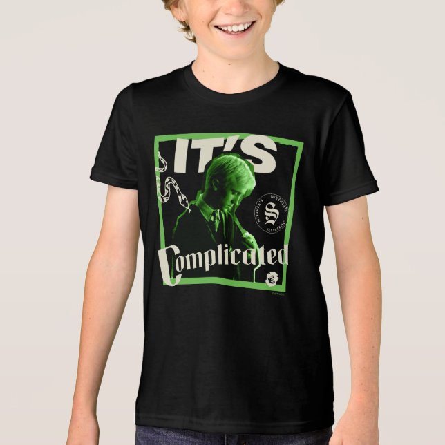 Camiseta Draco Malfoy - "É Complicado" (Frente)