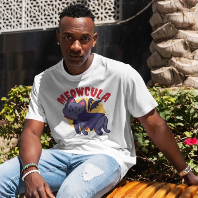 Camiseta Dracula Cat Cartoon (Criador carregado)