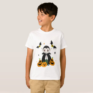 Camiseta Drácula com abóboras