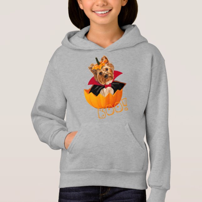 Camiseta Drácula de abóbora-abóbora do Yorkshire (Frente)