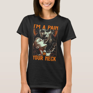 Camiseta Drácula É Uma Dor No Pescoço, Vama Gótica De Emo