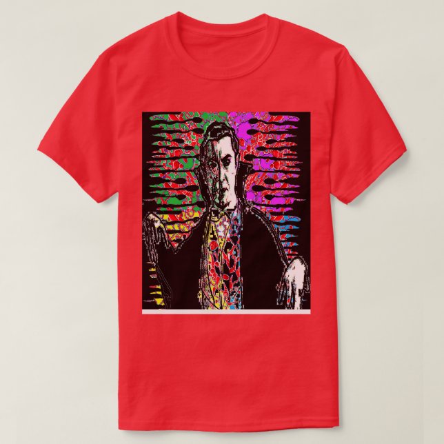 Camiseta Drácula Gótica (Frente do Design)