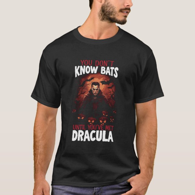 Camiseta Dracula Halloween Trick Ou Trate Vamp Spooky (Frente)