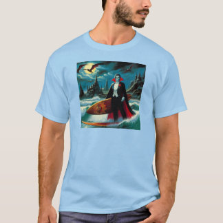 Camiseta dracula surf halloween