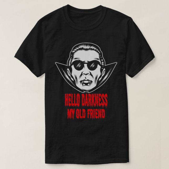 Camiseta Drácula Vampiro Gótico Gótico Halloween (Frente do Design)