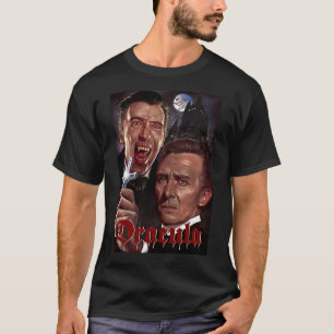 Camiseta Drácula Vintage Peter Cushing/Christopher Lee