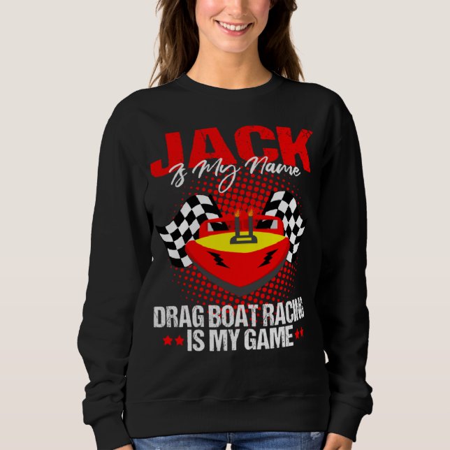 Camiseta Drag Boat Driver Quote for Speedboat Racing Jack   (Frente)