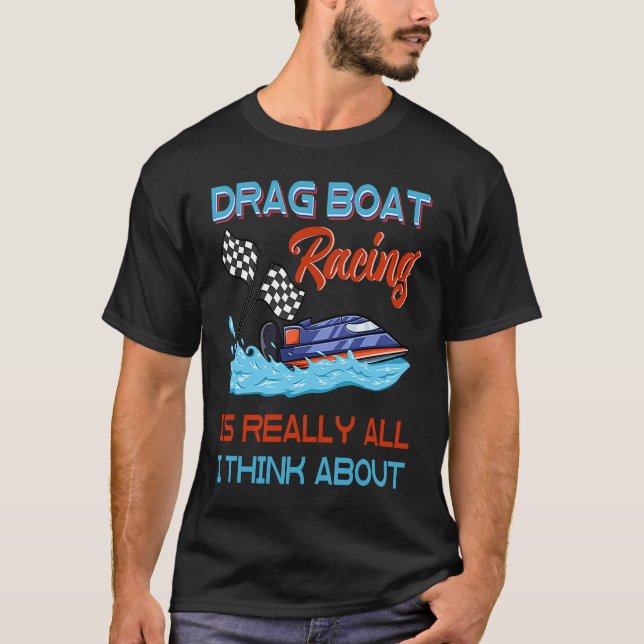 Camiseta Drag Boat Racing RC Model Boating Driver  3 (Frente)